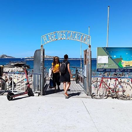 Super T2 Climatise Avec Balcon A Pied Plage Catalan Marseille Ngoại thất bức ảnh